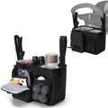 PGmoon Golf Push Cart Storage Organizer Bag Golf Push Cart Accessories Bag with Insulated Cup Holder and Multi-Pockets Fits for Most Golf Push Carts