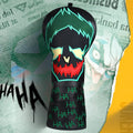 Big Crazy Golf Headcovers - Funny Golf Club Covers - Tour Grade PU Leather - Golf Driver Headcover Waterproof Soft Lining Golf Gift Birthday Gifts Skull Skeleton (Green)