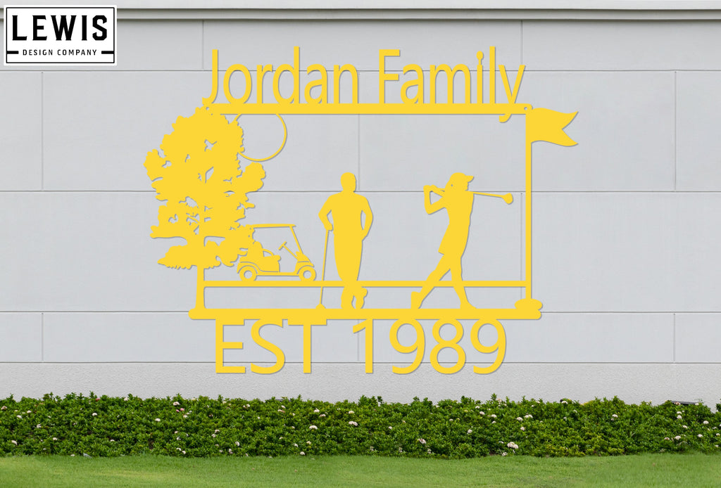 Golf Custom Metal Sign