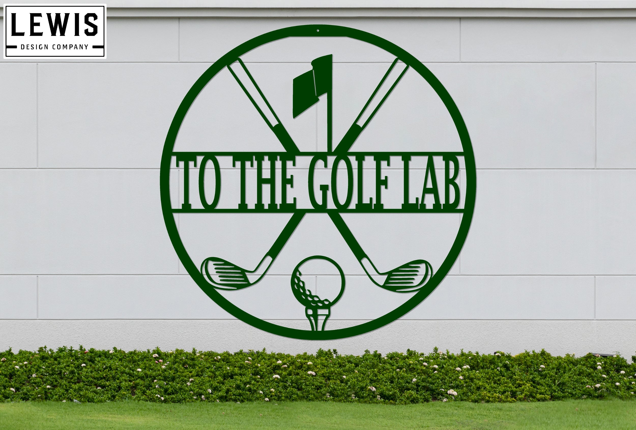 Personalized Golf Monogram Sign