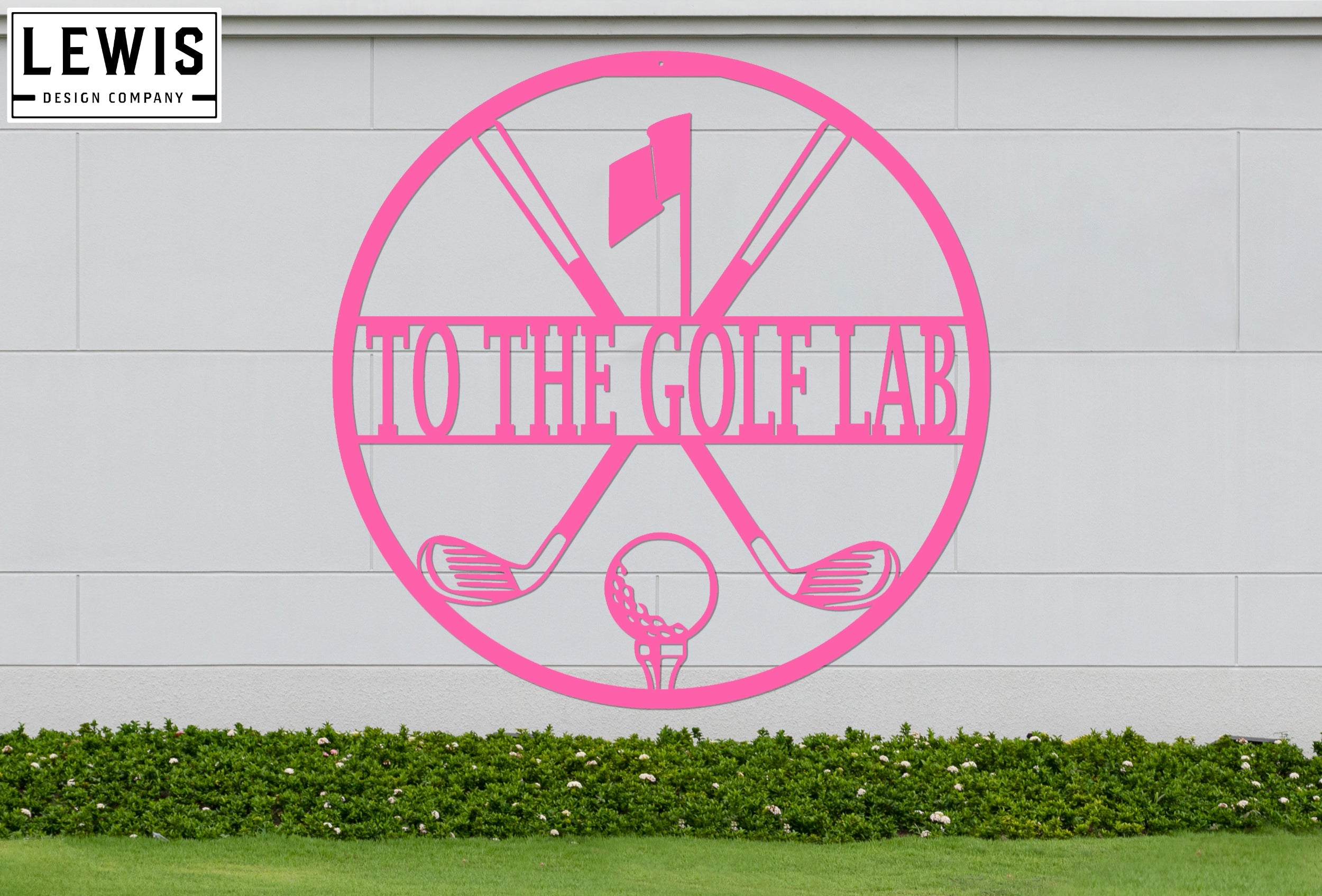 Personalized Golf Monogram Sign