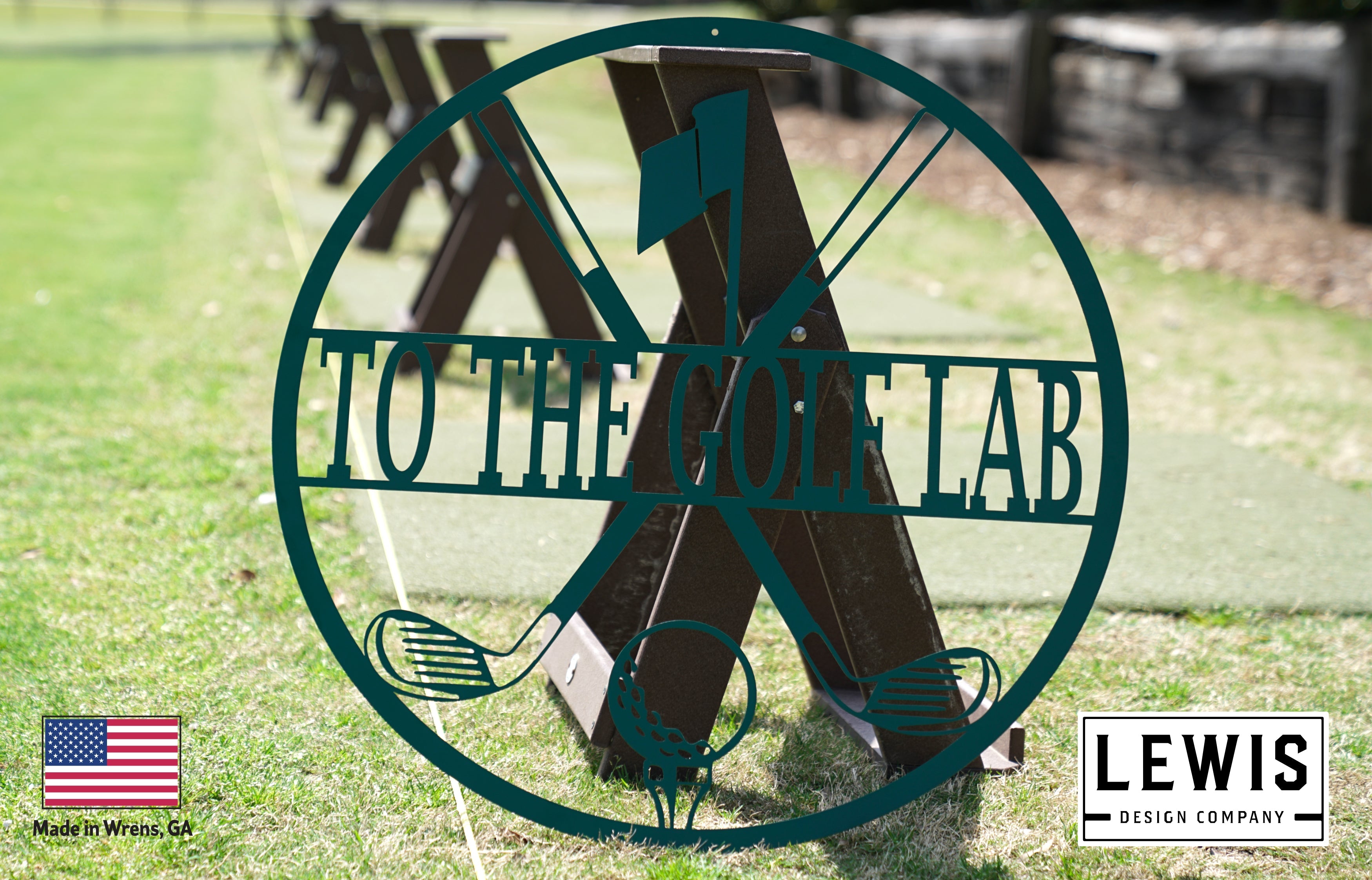 Personalized Golf Monogram Sign