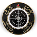 Golf Green Reader - Keopuals Golf Putting Green Reading Golf Accessories Golf Ball Marker with Level Aid Bubble Golf Training Tool to Improve Your Putting Game Metal Read Greens (Black)