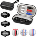 NIFUYOP Golf Ball Line Marker Tool 3 Golf Ball Marker Stencil and 3 Color Golf Ball Line Marker Golf Ball Alignment Marking Tool Golf Ball Stencil with Compact Case Easy to Carry Golf Ball Marker