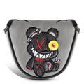 Big Crazy Golf Club Head Cover Golf Head Covers Funny Driver Headcover Golf Club Covers Unqiue Hybrid Headcover Fairway Wood Head Covers Golf Blade Mallet Putter Cover Golf Gift Broken Bear