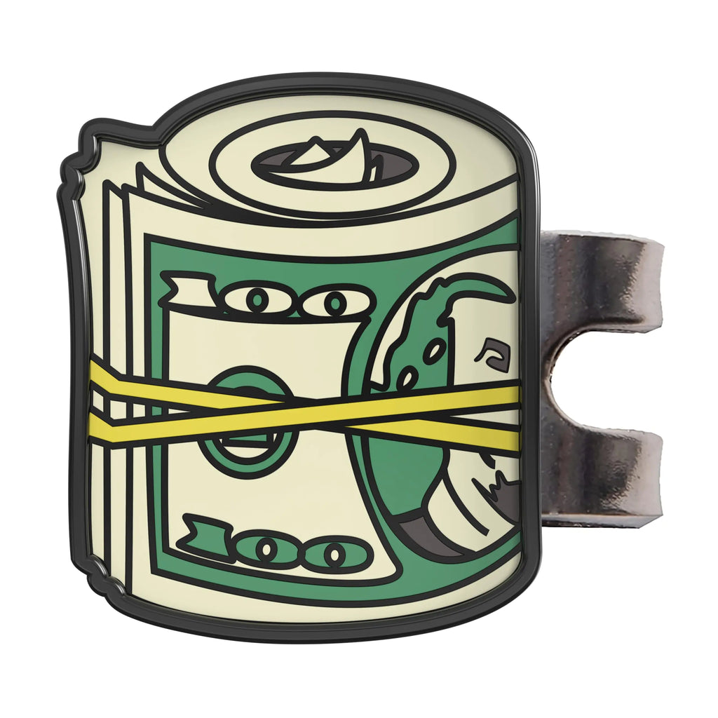 Shanker Golf Cash Money Ball Marker - Funny Hat Clip Ball Marker - Funny Golf Accessories - Magnetic Golf Ball Marker - The Perfect Funny Golf Gift for Men