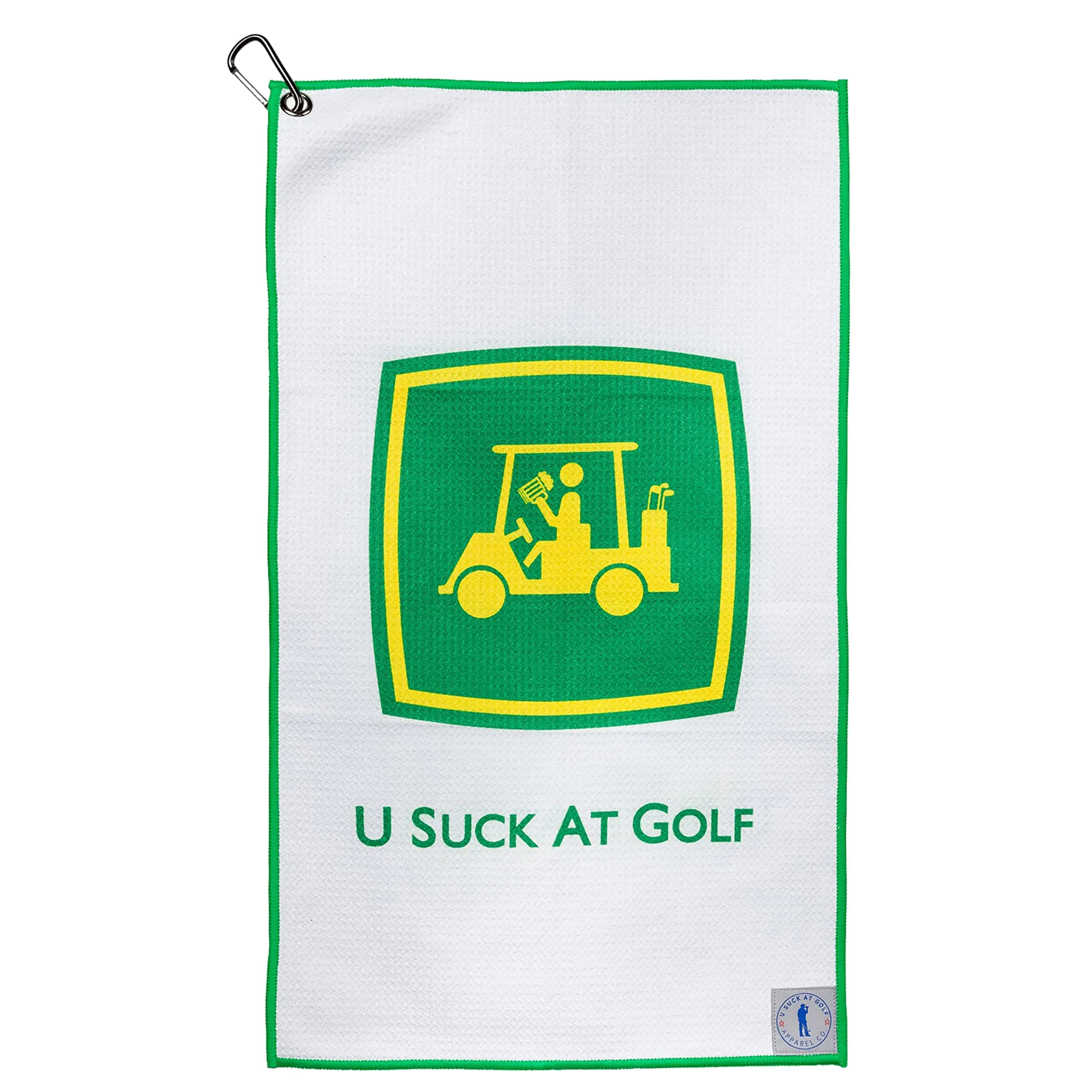U Suck at Golf Towel High Performance Golf Club Membership - Funny Golf Towel for Men | Brew Sweeper Towel