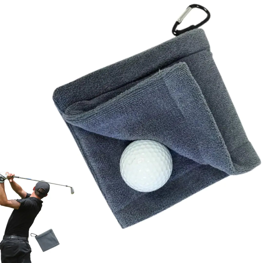 CIGSHOPS Golf Towels for Golf Bags with Clip - Premium Golfing accesories for Men - Ideal for Golf Bags - Golfing Towel for Men- Premium Microfiber Golf Towel with Bag Clip