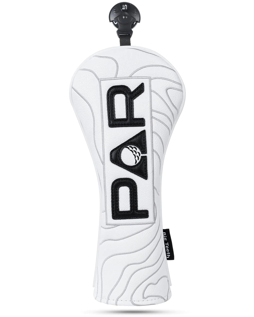 Golf Club Headcover Full Set Driver Wood Hybrid Headcover Putter Headcover Leather Golf Club Head Covers Topographic Edition Golf Head Covers Pure White Golf Club Covers for Men