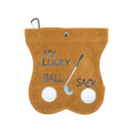 Golf Storage Bag Portable Golf Club Storage Bag Golf Accessories Funny Golf Ball Pouch Ball Sack Gift for Golf Lovers Golf Ball Bag Sports Accessory(My Lucky Ball)