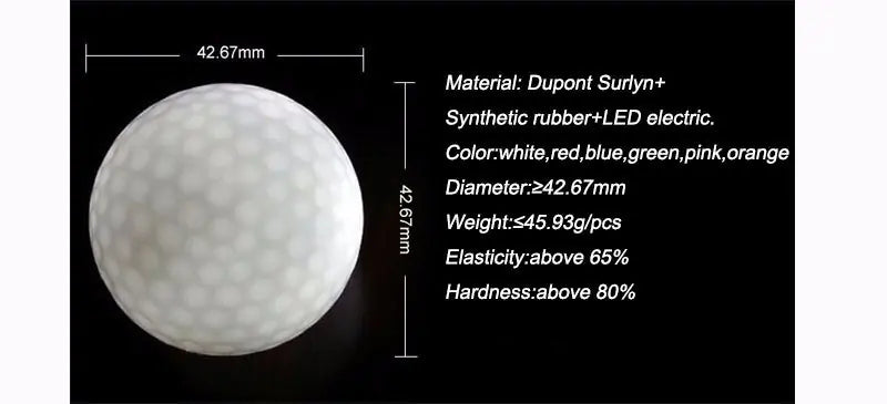 Glowing Golf Balls - LED Light-Up Golf Balls