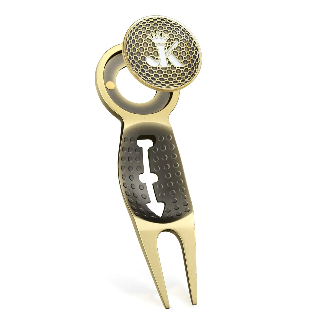 BKF Golf 3-in-1 Divot Repair Tool with Marker Build-in Golf Ball Groove for Drawing Lines Must Have Golf Gadget Necessary Golf Accessories for Men Unique Golf Gifts for Men/Woemn Golfers