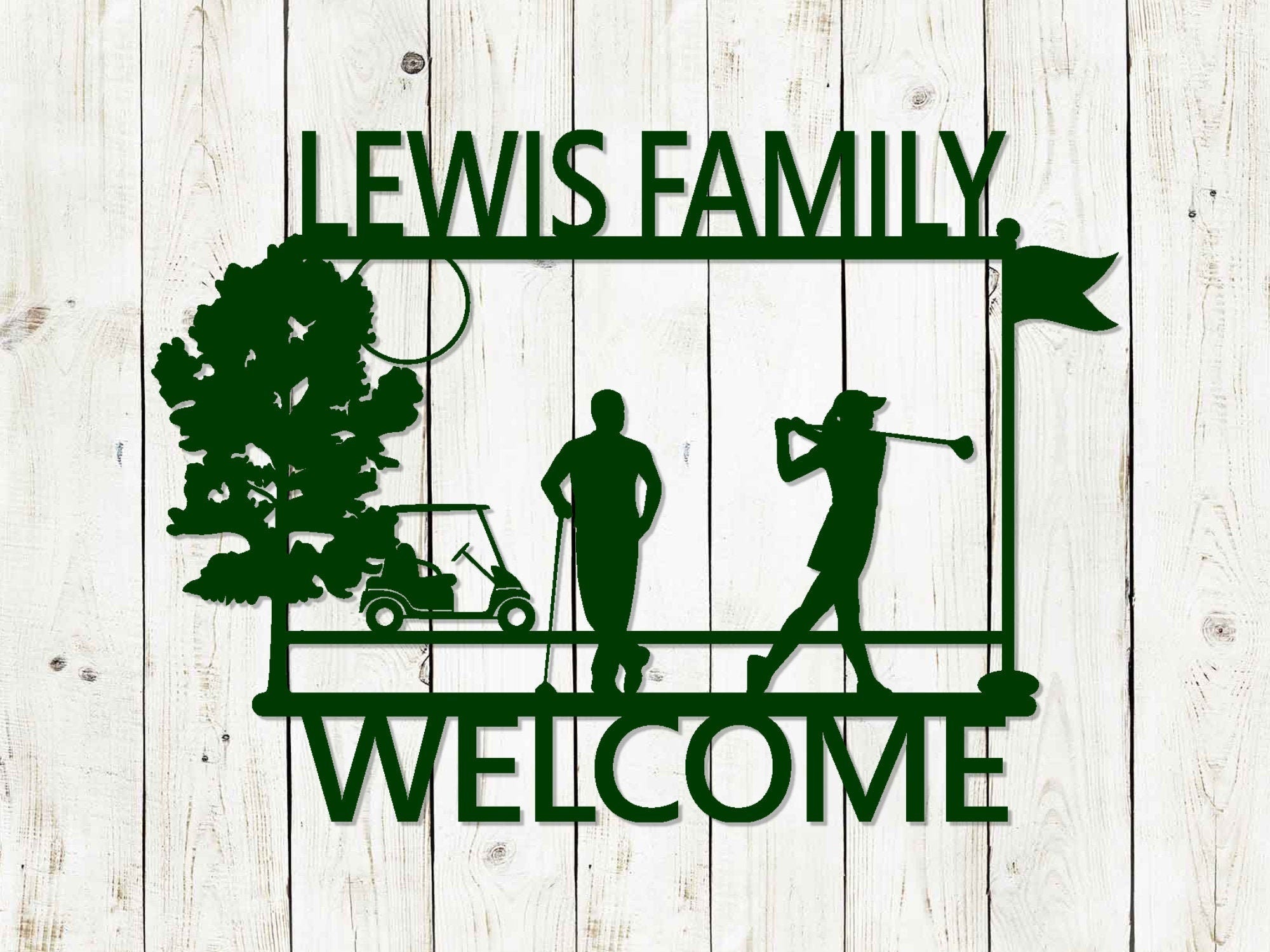 Golf Custom Metal Sign