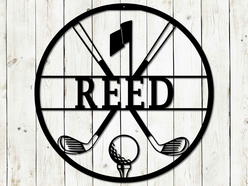 Personalized Golf Monogram Sign