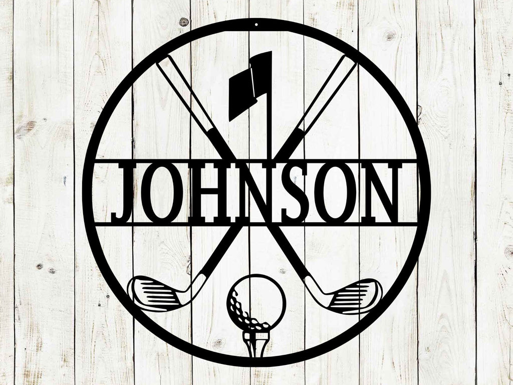 Personalized Golf Monogram Sign