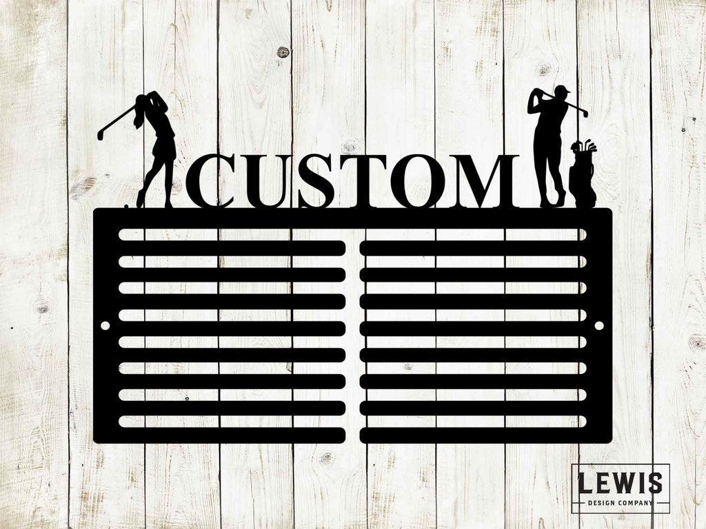Golf Scorecard Display With Players Custom Name