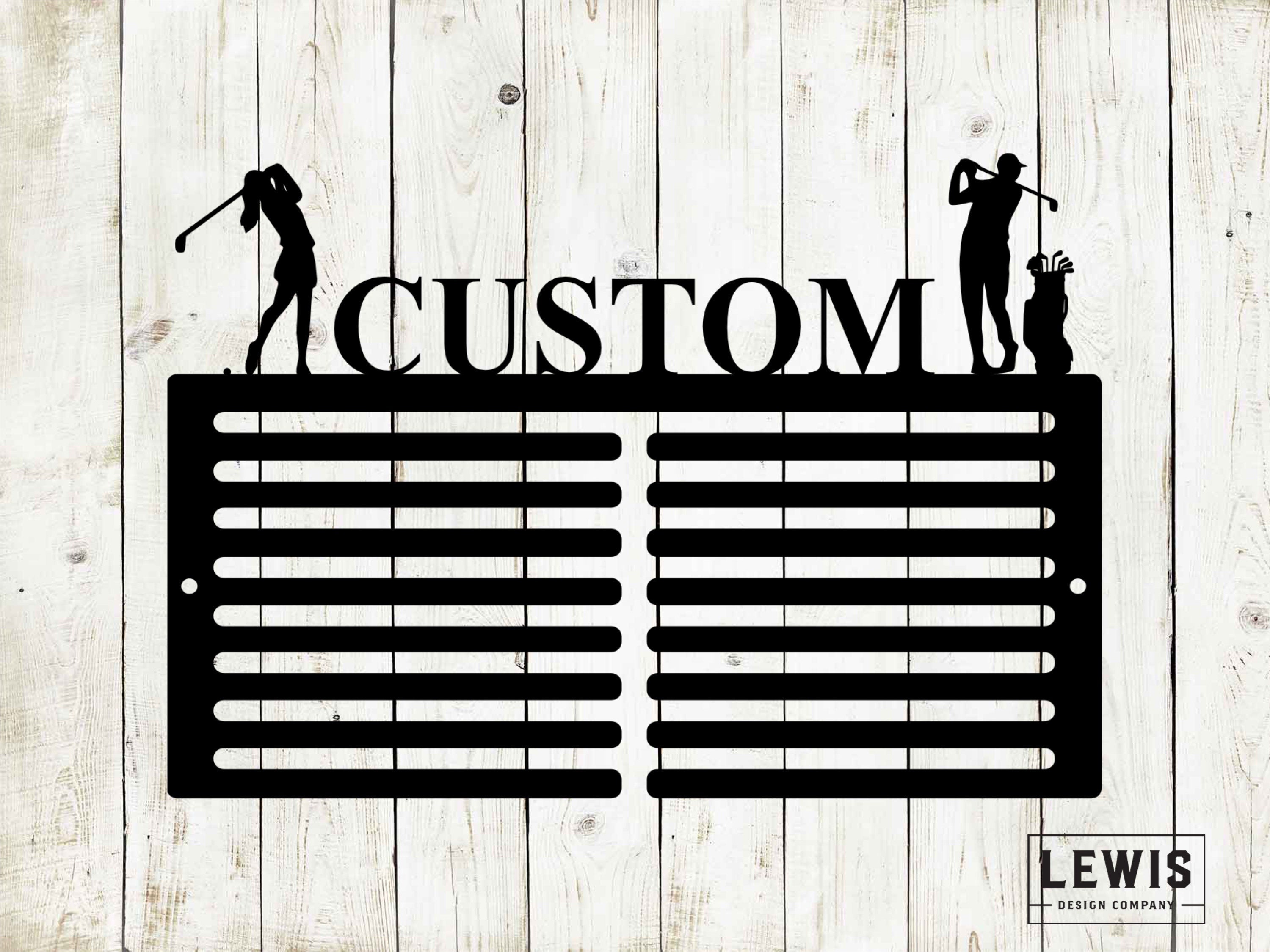 Golf Scorecard Display With Players Custom Name