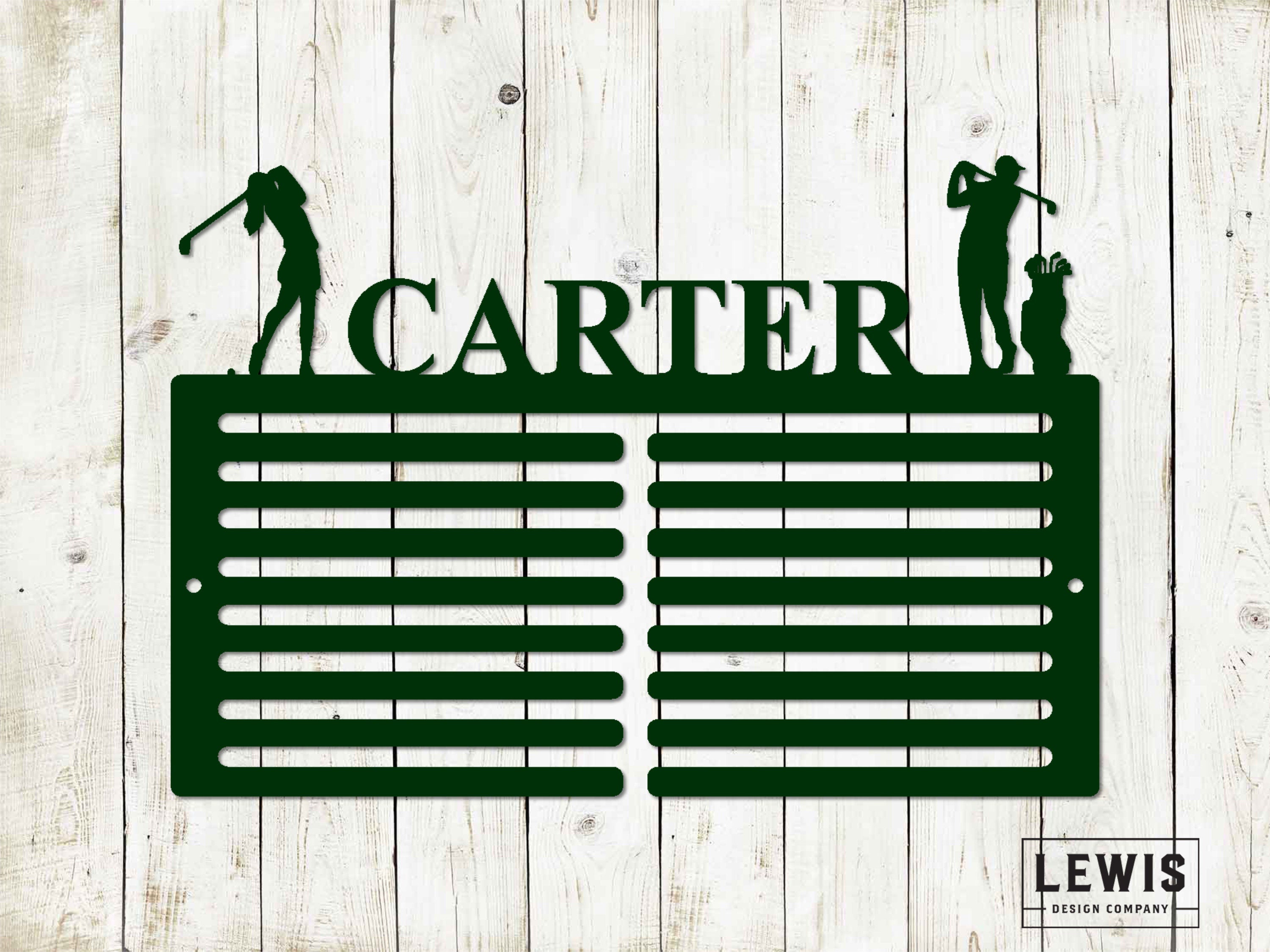 Golf Scorecard Display With Players Custom Name