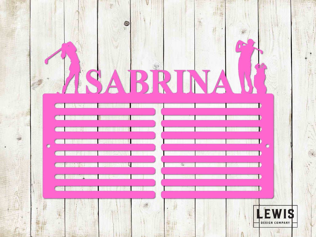 Golf Scorecard Display With Players Custom Name