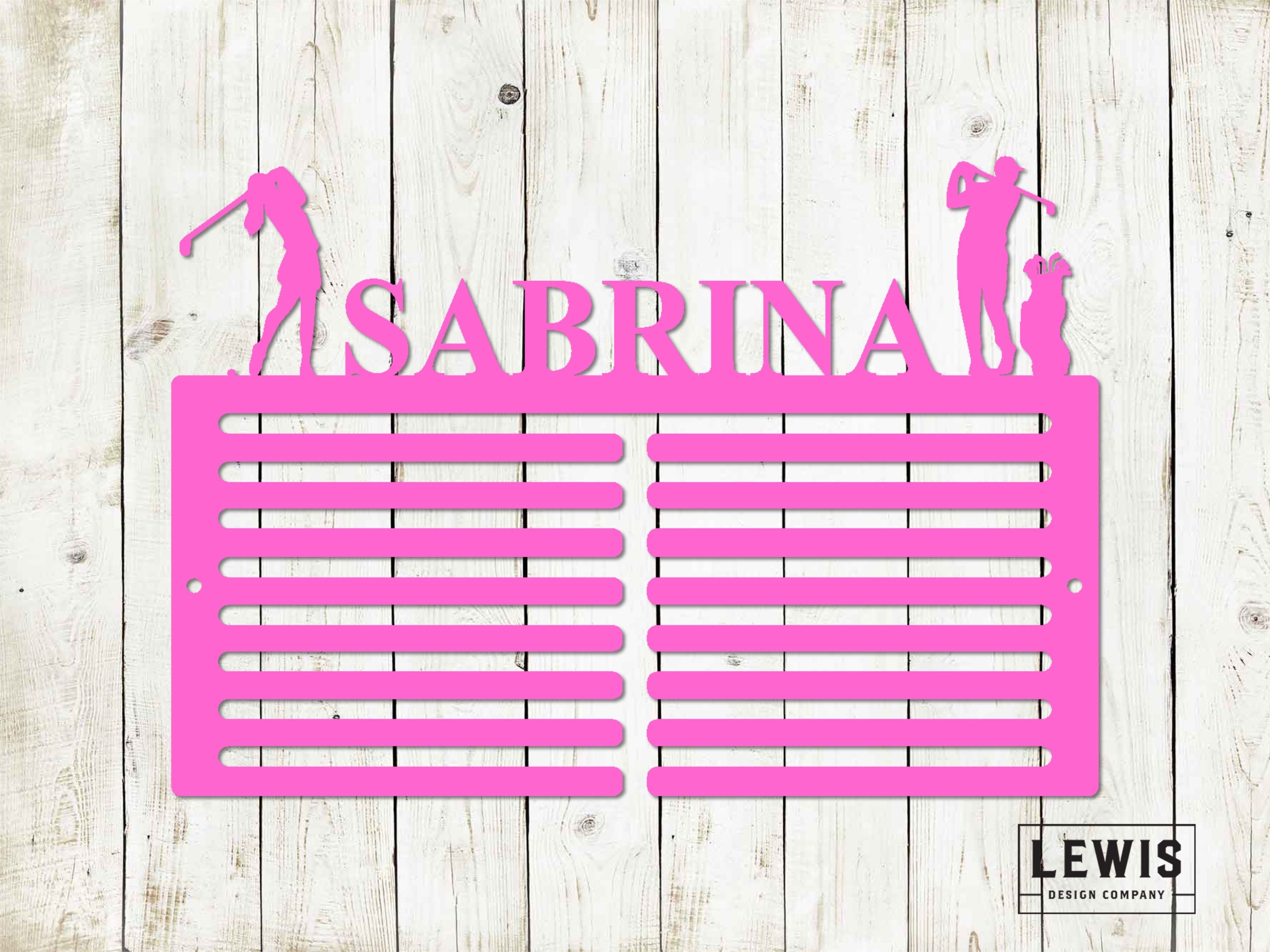 Golf Scorecard Display With Players Custom Name