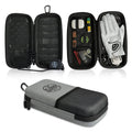 Steez Golf Accessory Case - Golf Bag Organizer. Airtight Water-Resistant Protective Hard Case for Phone Tees Ball Markers Repair Tools and Golf Essentials. Removable Golf Glove Hanger/Dryer
