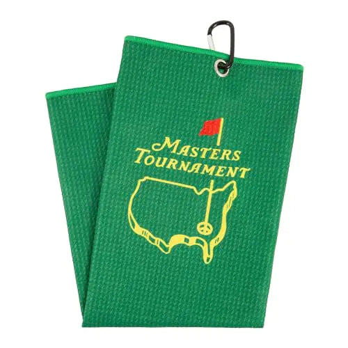 Masters Tournament Golf Towel with Carabiner Microfiber Golf Towels for Golf Bags Funny Golf Gifts for Men Women