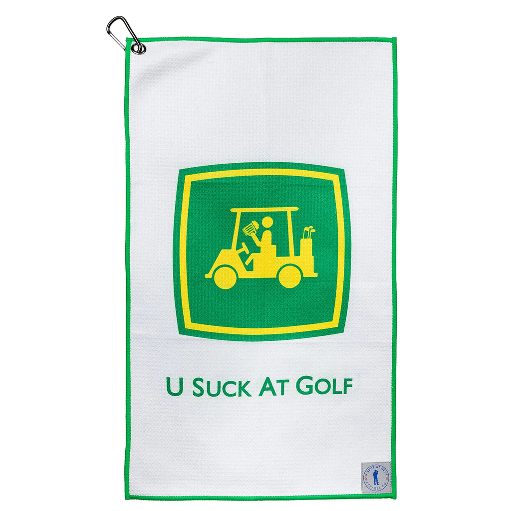 U Suck at Golf Towel High Performance Golf Club Membership - Funny Golf Towel for Men | Brew Sweeper Towel