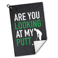 rofiowa are You Looking at My Polyester and Cotton Blend Printed Golf Towel Funny Golf Accessories for Men Women Golf Gift for Golf Fan Dad Grandpa Golf Lover Fathers Day Birthday Gift