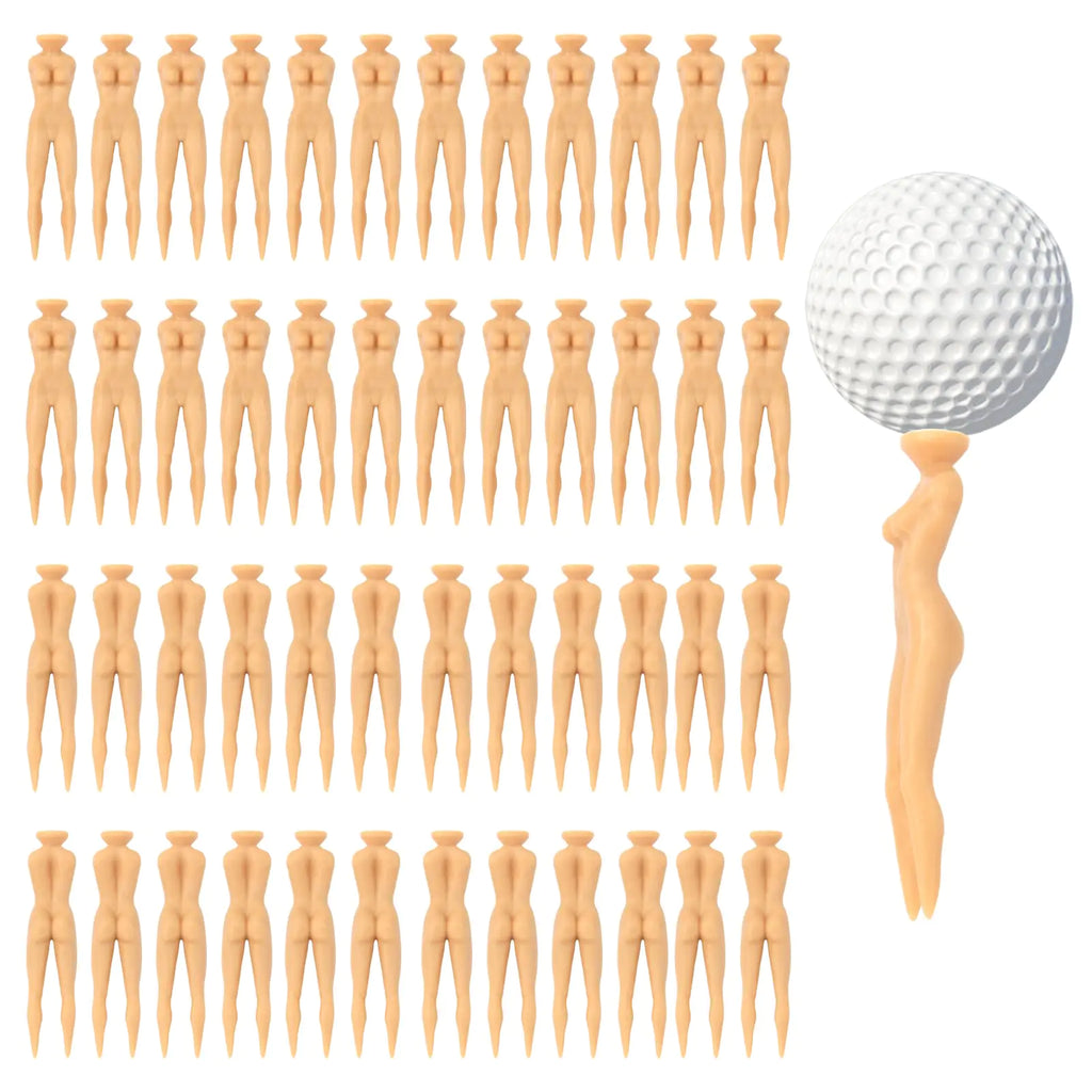 Plastic Golf Tees Lady Tees 50PCS 3 Inch  Woman Golf Tees Golf Tees for Golf Training