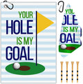Swooflia Golf Towel with Clip for Golf Club Bags for Men Women Golfers Accessories Funny Hole Goal Microfiber Large Golfing Rag with 4 PCS Golf Tees